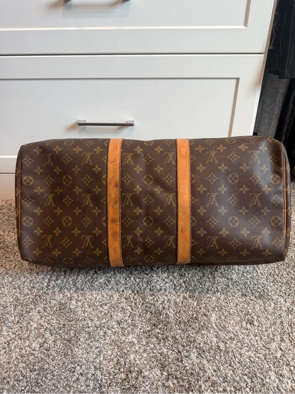 Louis Vuitton Brown Monogram Keepall 50